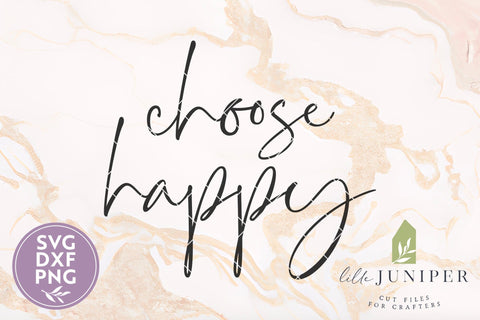 Choose Happy SVG, Family Home Sign SVG LilleJuniper 