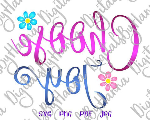 Choose Joy Inspirational Print & Cut Files SVG Digitals by Hanna 