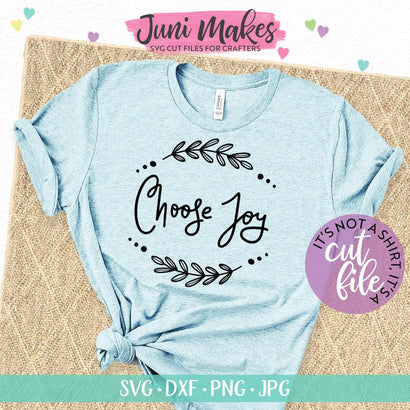 Choose Joy SVG | Hand-lettered SVG | T-Shirt Design JuniMakes 
