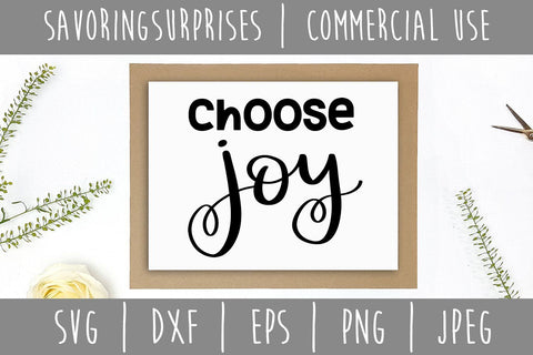 Choose Joy SVG SavoringSurprises 