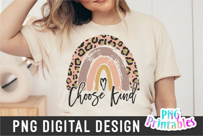 Choose Kind png - Kind png - Print File - Sublimation Design - Inspirational png - Rainbow png - Digital Download Sublimation Svg Cuttables 
