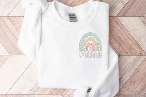 Choose Kindness SVG, Boho Rainbow Kindness SVG SVG Designing Digitals 