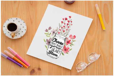 Choose What Makes Your Heart Bloom Sublimation Jagonath Roy 