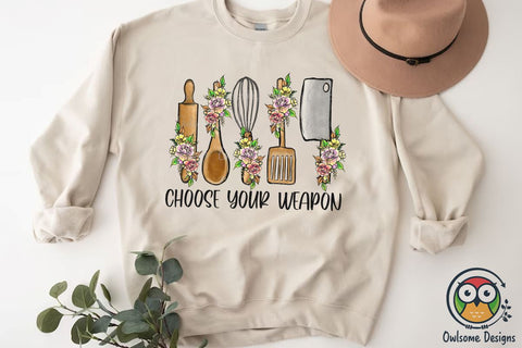 Choose Your Weapon Sublimation PNG Sublimation Owlsome.Designs 