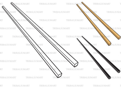 Chopstick SVG TribaliumArtSF 