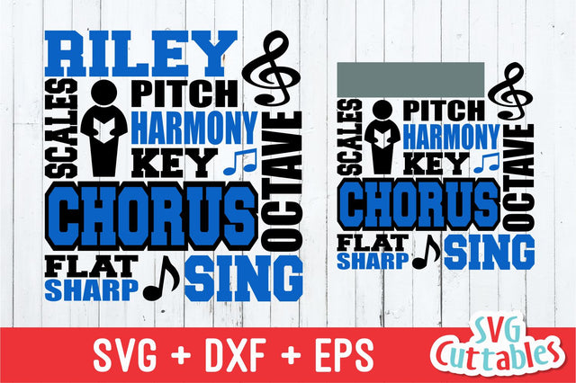 Chorus Subway Art SVG Svg Cuttables 