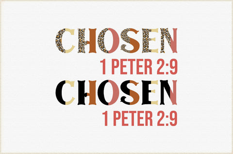 Chosen 1 Peter 2:9 Sublimation Creativeart88 