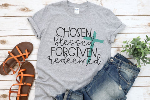 Chosen Blessed Forgiven Redeemed SVG Morgan Day Designs 