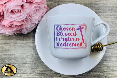 Chosen SVG PNG EPS DXF Blessed SVG Christian Quote SVG SVG zoellartz 