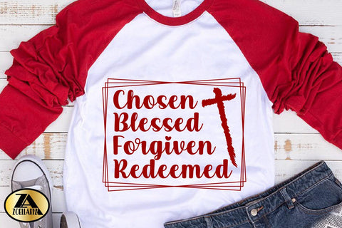 Chosen SVG PNG EPS DXF Blessed SVG Christian Quote SVG SVG zoellartz 