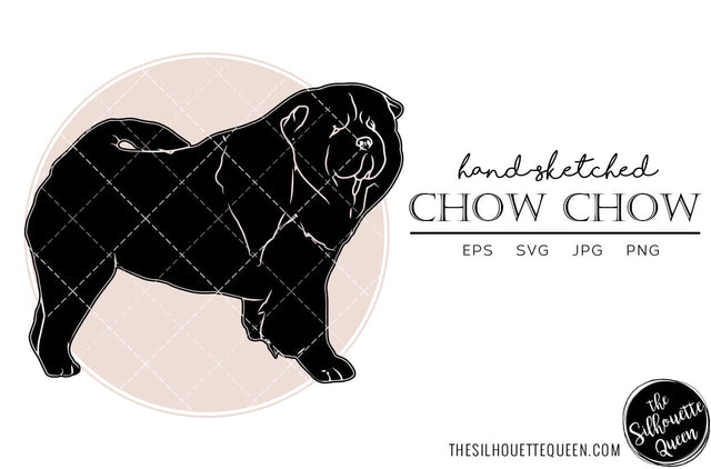 Chow Chow Sketch SVG Loveleen Kaur 