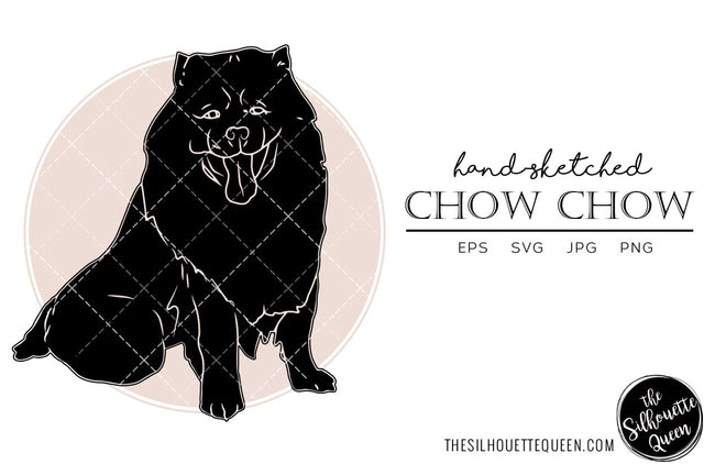 Chow Chow Sketch SVG Loveleen Kaur 