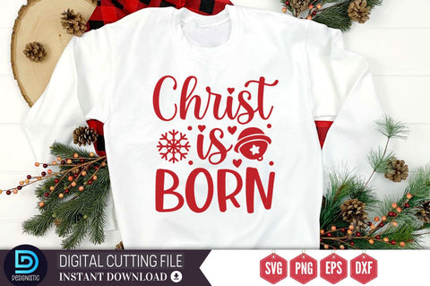 Christ is born SVG SVG DESIGNISTIC 