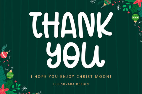 Christ Moon - A Fun Handwritten Christmas Font Font Illushvara Design 