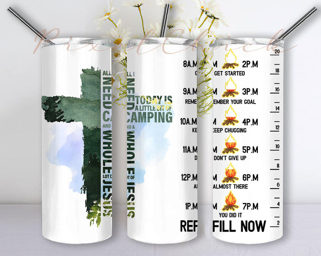 Christian 20oz Skinny Tumbler Sublimation Design Sublimation PixelChick 