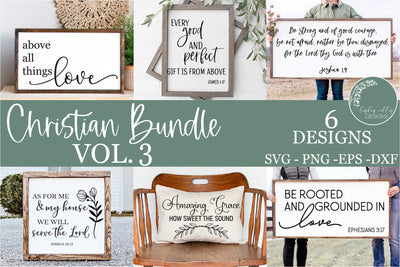 Christian Bundle Vol 3-Scripture Svg-Farmhouse Svg Bundle SVG Linden Valley Designs 