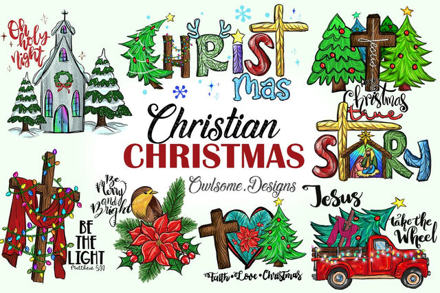 Christian Christmas Sublimation Bundle Sublimation LAM HOANG THUY 