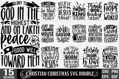 Christian Christmas SVG Bundle, Motivational SVG Bundle SVG FiveStarCrafting 
