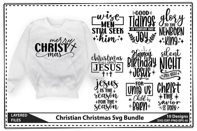 Christian Christmas Svg Bundle SVG shah alam 