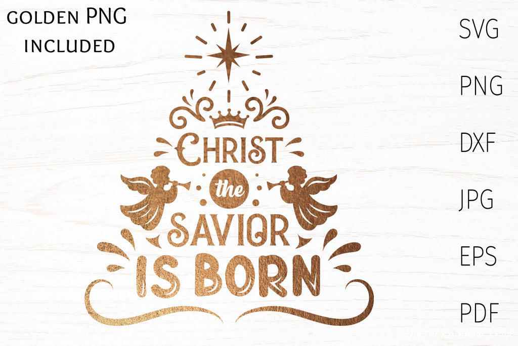 Christian christmas svg, christmas tree, religious christmas - So Fontsy