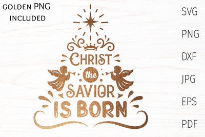 Christian christmas svg, christmas tree, religious christmas SVG Digital Rainbow Shop 