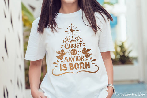 Christian christmas svg, christmas tree, religious christmas SVG Digital Rainbow Shop 