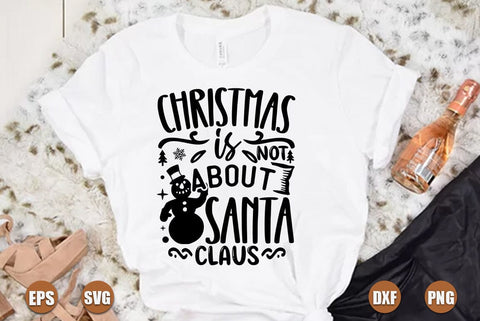 christian christmas SVG Design, Christmas is not about santa claus SVG FiveStarCrafting 