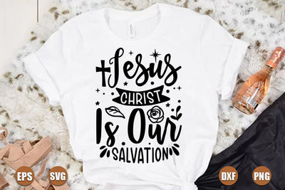 christian christmas SVG Design, Jesus christ is our salvation SVG FiveStarCrafting 