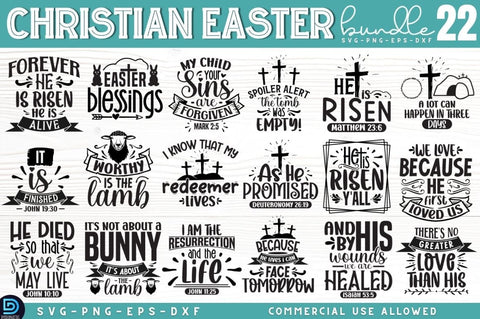 Christian Easter SVG Bundle, Christian Easter SVG SVG DESIGNISTIC 