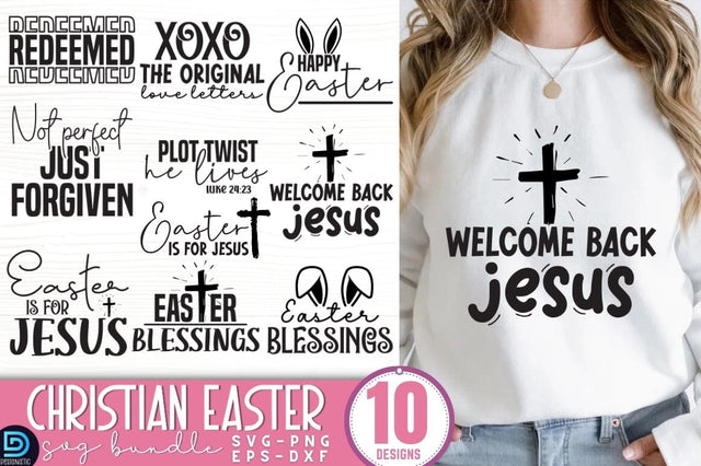 Christian Easter SVG Bundle, Easter Faith SVG Bundle SVG DESIGNISTIC 