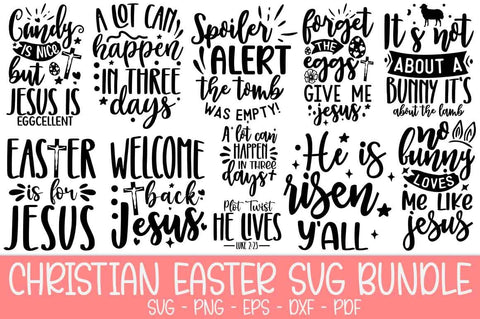 Christian Easter SVG Bundle, Jesus SVG Bundle SVG FiveStarCrafting 