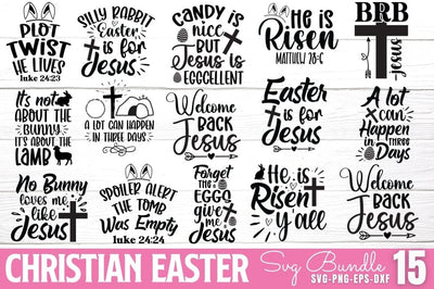Christian Easter SVG bundle SVG DESIGNISTIC 