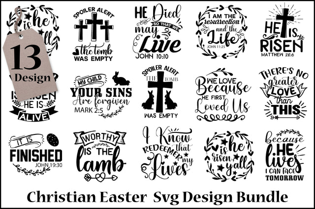 Christian Easter Svg Design Bundle SVG Creativeart88 
