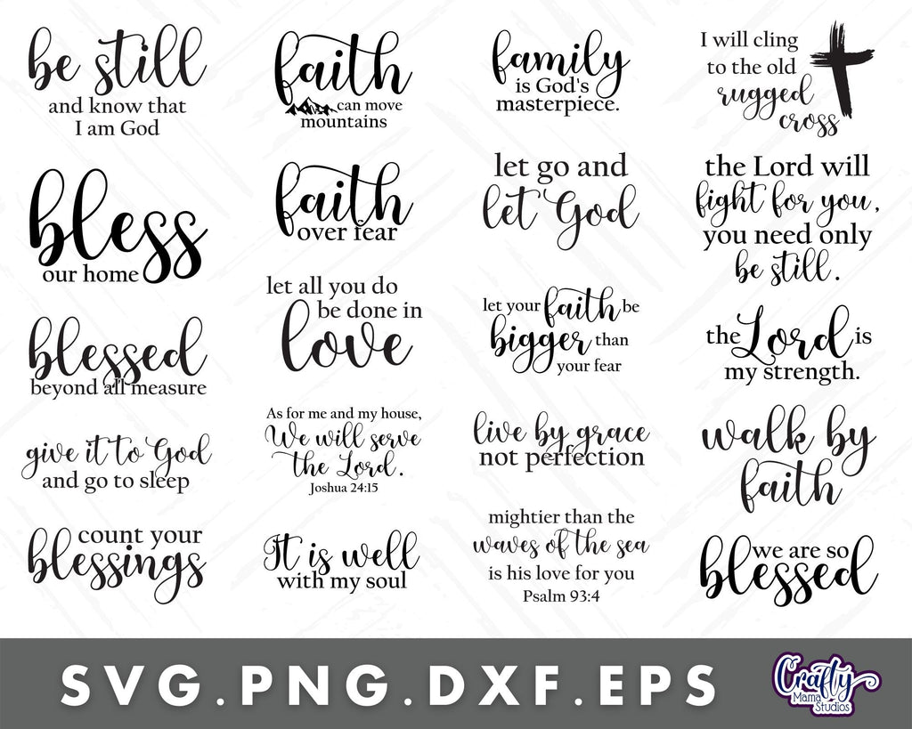 Christian Farmhouse Svg, Faith Farmhouse Round Sign Bundle 1 - So Fontsy