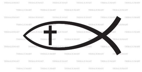 Christian fish symbol SVG TribaliumArtSF 