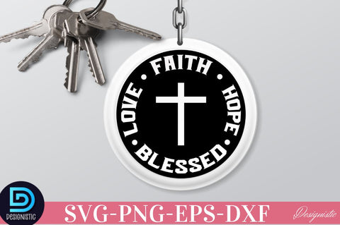 Christian Keychain SVG Bundle, Mama Keychain Bundle SVG DESIGNISTIC 