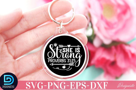 Christian Keychain SVG Bundle, Mama Keychain Bundle SVG DESIGNISTIC 