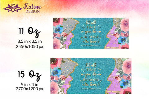 Christian Mug, Let all that you do be done in love, Bible Verse Mug, Inspirational Mug, Jesus Cup, Mug With Bible Verse, Inspirational Mug Wrap, Coffee Mug Bible Verse, Bible Verse PNG, Mug Wrap Sublimation Designs, Scripture Mug SVG KatineDesign 