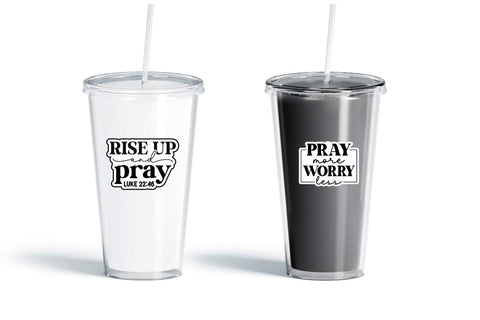 Christian Quotes Sticker Bundle Sublimation DESIGNS DARK 