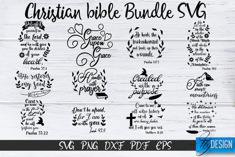 Christian Quotes SVG. Bible Verse SVG. Christian Bundle SVG. SVG Fly Design 