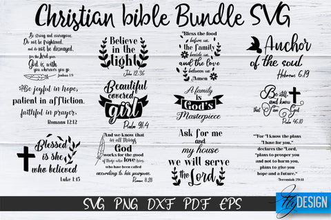 Christian Quotes SVG. Bible Verse SVG. Christian Bundle SVG. SVG Fly Design 