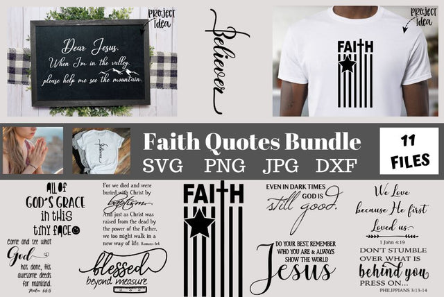 Christian quotes svg bundle - Bible Verse svg bundle - scripture verse svg bundle - Faith svg bundle SVG The Artsy Spot 