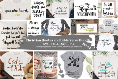 Christian quotes svg bundle - Bible Verse svg bundle - scripture verses svg bundle - Christian faith shirts svg bundle - Faith Farmhouse quotes SVG The Artsy Spot 