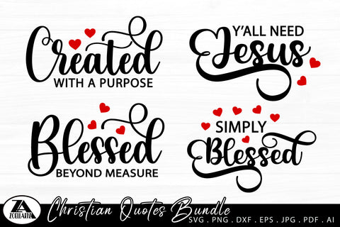 Christian Quotes SVG Bundle SVG zoellartz 