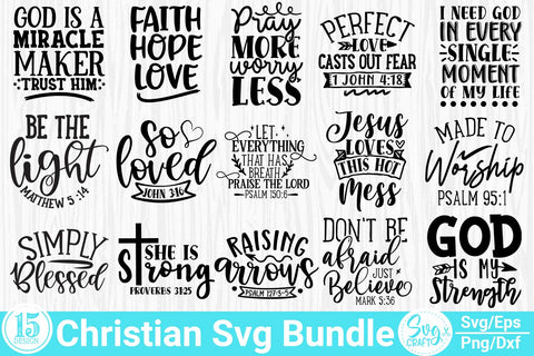 Christian Stickers SVG Bundle Vol- 06 - So Fontsy