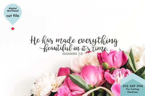 Christian Scripture Bible Verse SVG Cut File SVG Lettershapes 