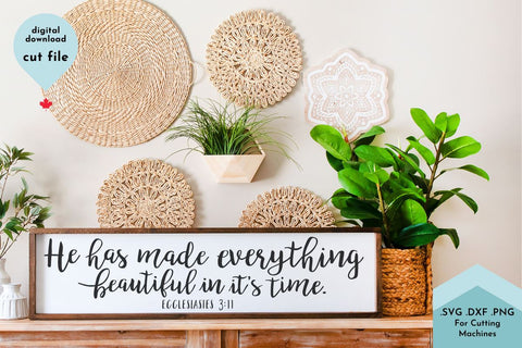 Christian Scripture Bible Verse SVG Cut File SVG Lettershapes 