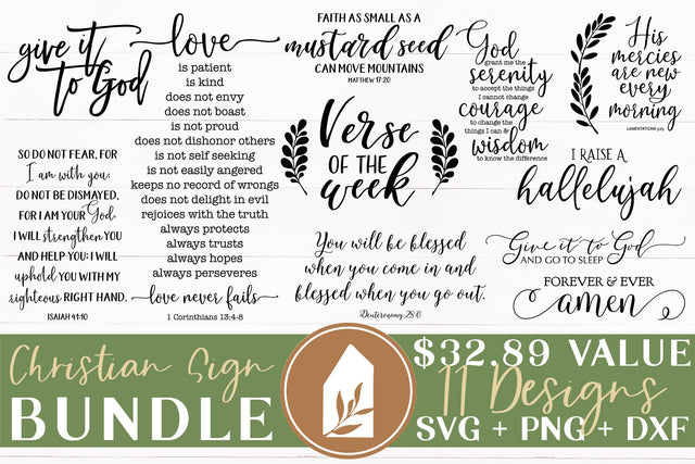 Christian Sign Bundle | Christian SVG SVG LilleJuniper 