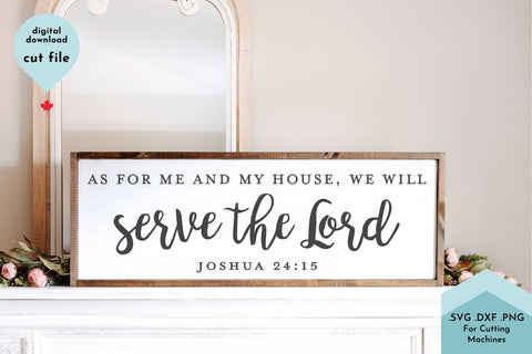 Christian Sign SVG Cut File - Serve the Lord SVG Lettershapes 