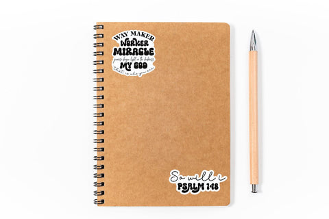 Christian Sticker Bundle Sublimation DESIGNS DARK 